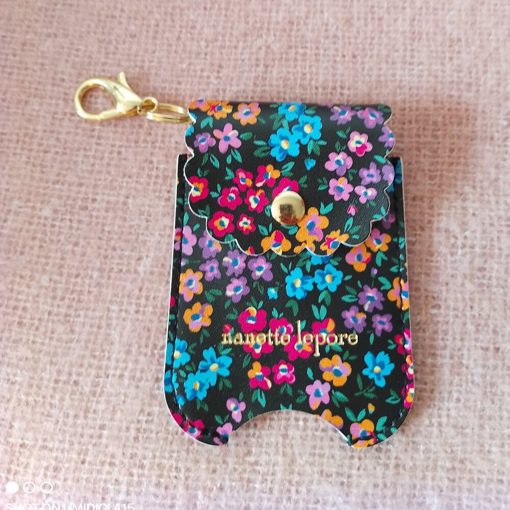 Nanette Lepore Keychain with Floral Card Case